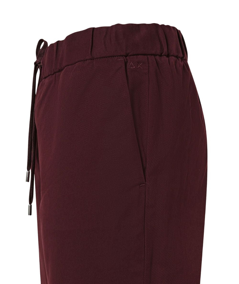 Sun68 Pantalone in Gabardina P46201 Viola Prugna