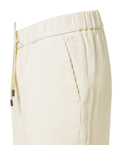 Sun68 Pantalone in Velluto a Coste P46205 Bianco