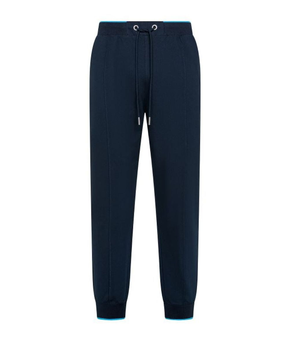 Sun68 Pantaloni in Cotone Piquet F35139 Blu Navy