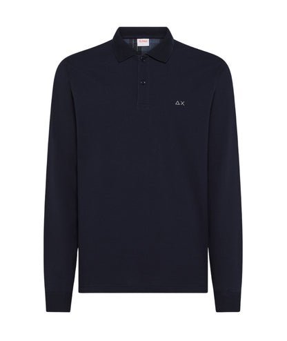 Sun68 Polo Maniche Lunghe A45108 Blu Navy