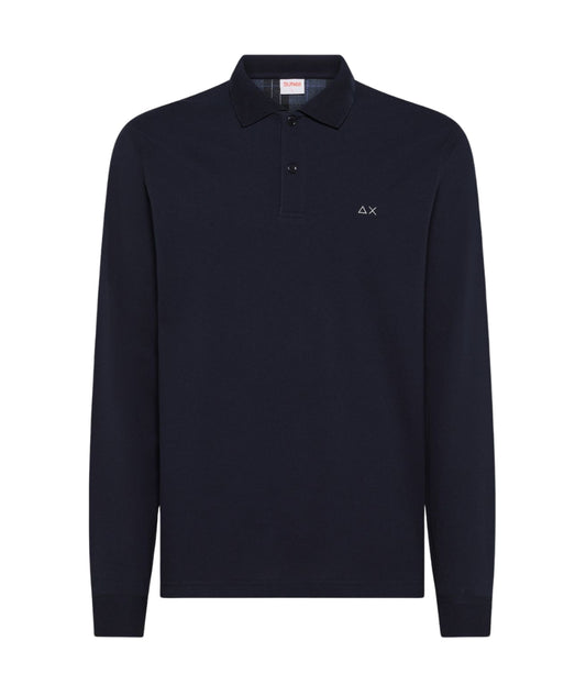 Sun68 Polo Maniche Lunghe A45108 Blu Navy