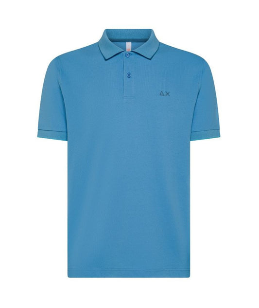 Sun68 Polo Profilo Sottile Contrasto A35110 Avio