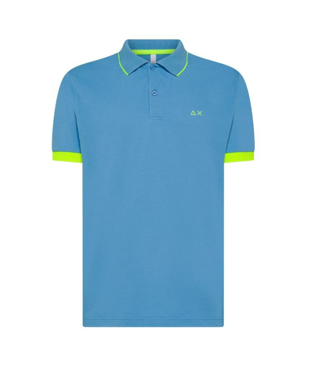 Sun68 Polo con Profili Fluo A35120 Avio