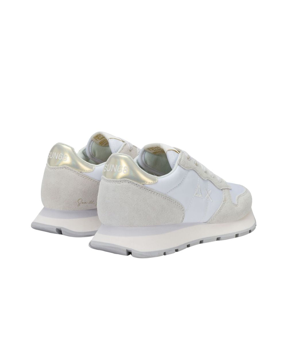 Sun68 Sneakers Ally Gold Silver Z36202 Bianco