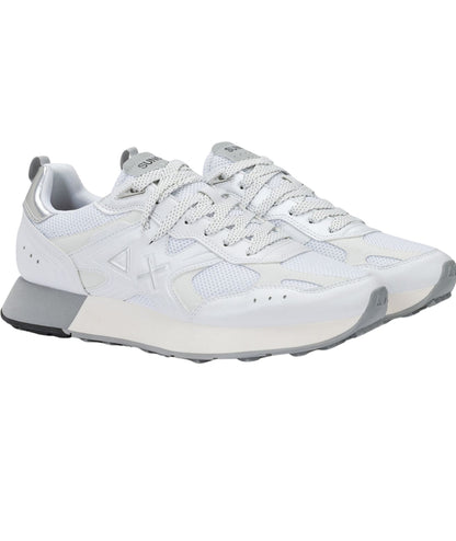 Sun68 Sneakers Jaki 2.0 Silver Mesh Modello Running Z36119 Bianco