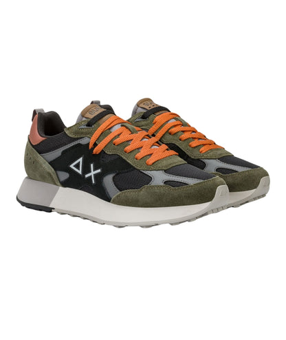 Sun68 Sneakers Jaki Outdoor Z45116 Verde Militare Scuro