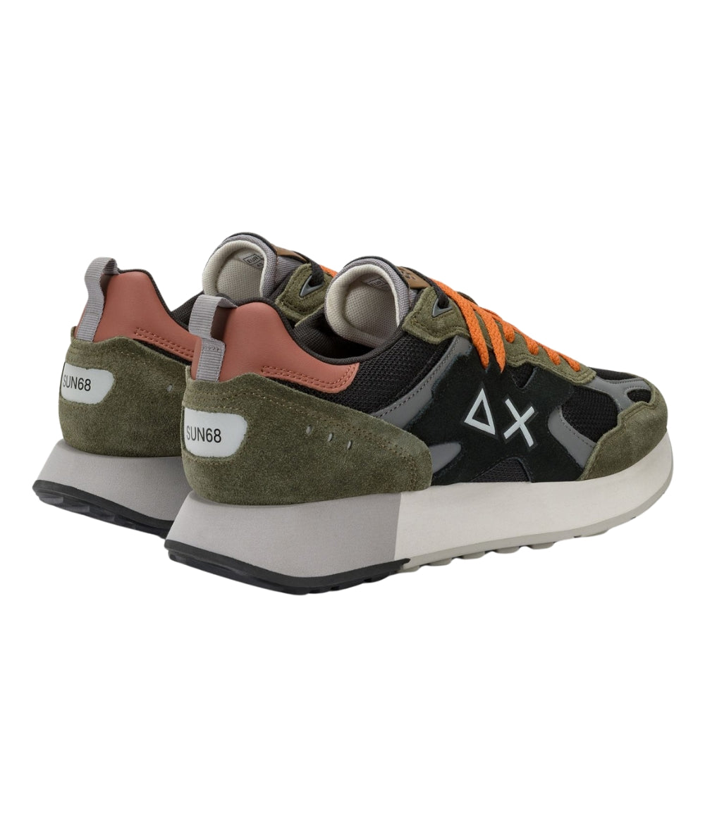 Sun68 Sneakers Jaki Outdoor Z45116 Verde Militare Scuro
