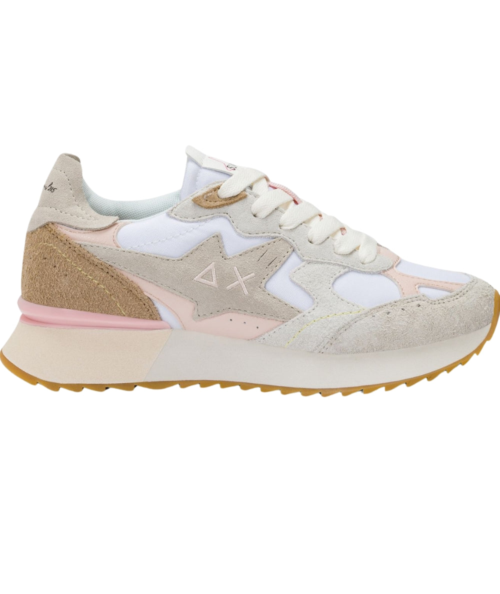 Sun68 Sneakers Stargirl Multicolor Modello Running Z36215 Bianco