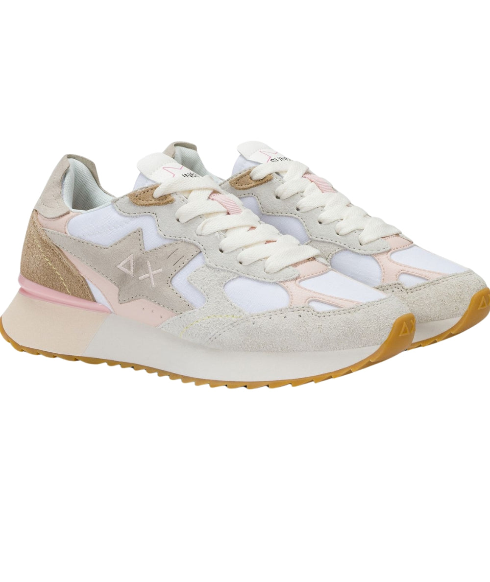 Sun68 Sneakers Stargirl Multicolor Modello Running Z36215 Bianco