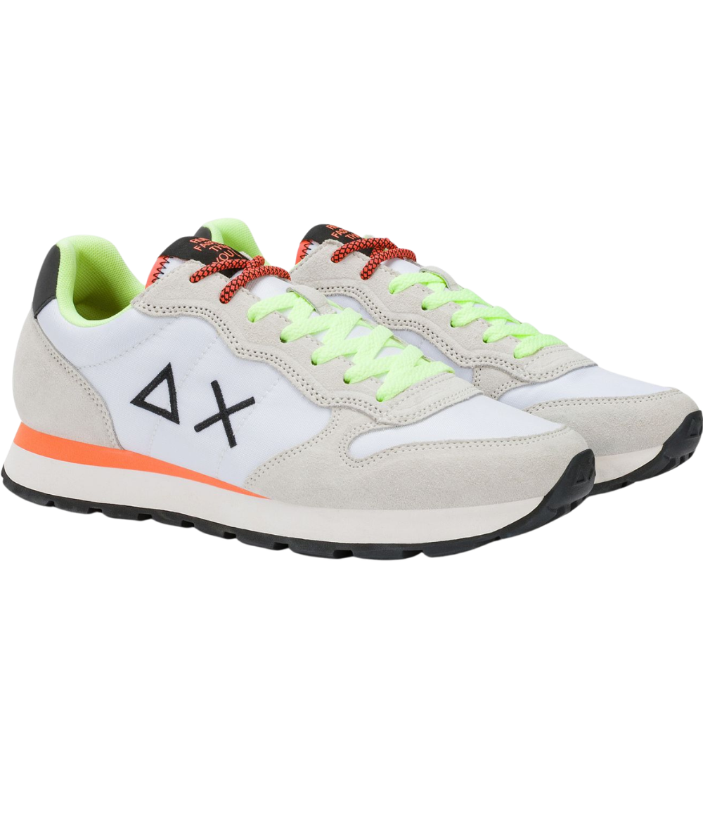 Sun68 Sneakers Tom Fluo Modello Running Z36102 Bianco