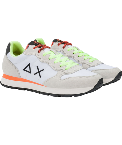 Sun68 Sneakers Tom Fluo Modello Running Z36102 Bianco