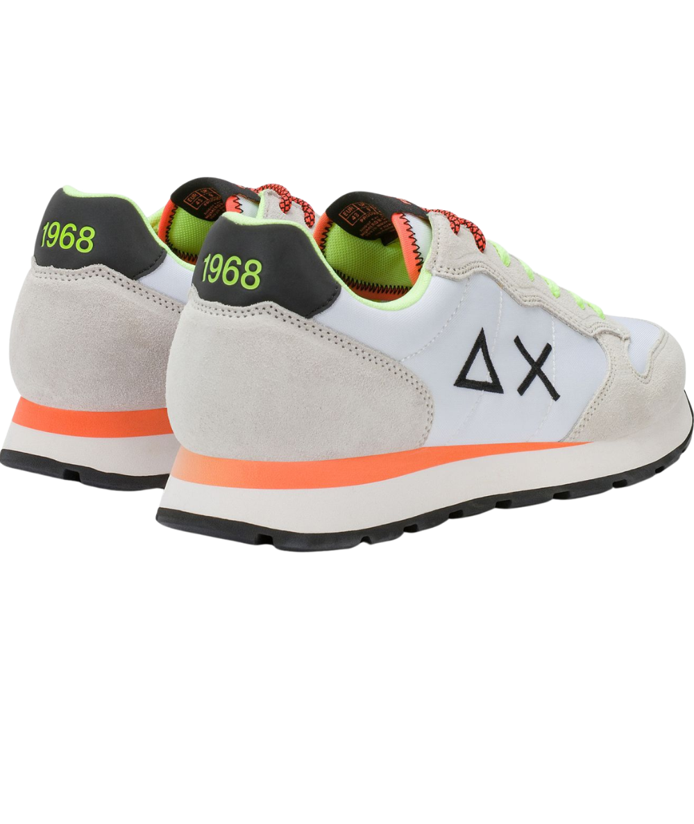 Sun68 Sneakers Tom Fluo Modello Running Z36102 Bianco