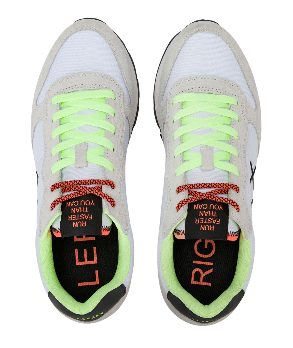 Sun68 Sneakers Tom Fluo Modello Running Z36102 Bianco