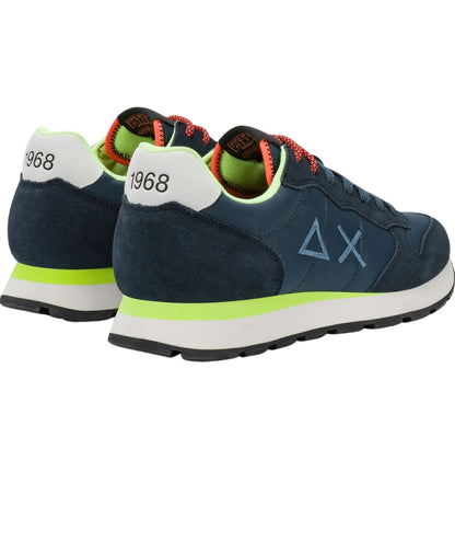 Sun68 Sneakers Tom Fluo Modello Running Z36102 Blu Navy
