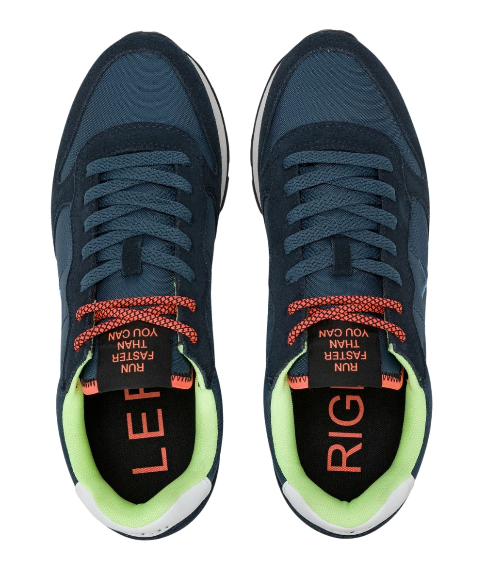 Sun68 Sneakers Tom Fluo Modello Running Z36102 Blu Navy