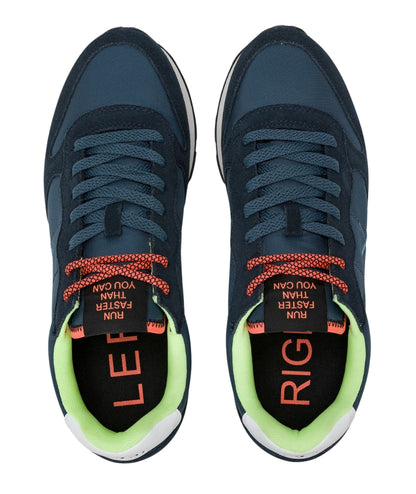 Sun68 Sneakers Tom Fluo Modello Running Z36102 Blu Navy