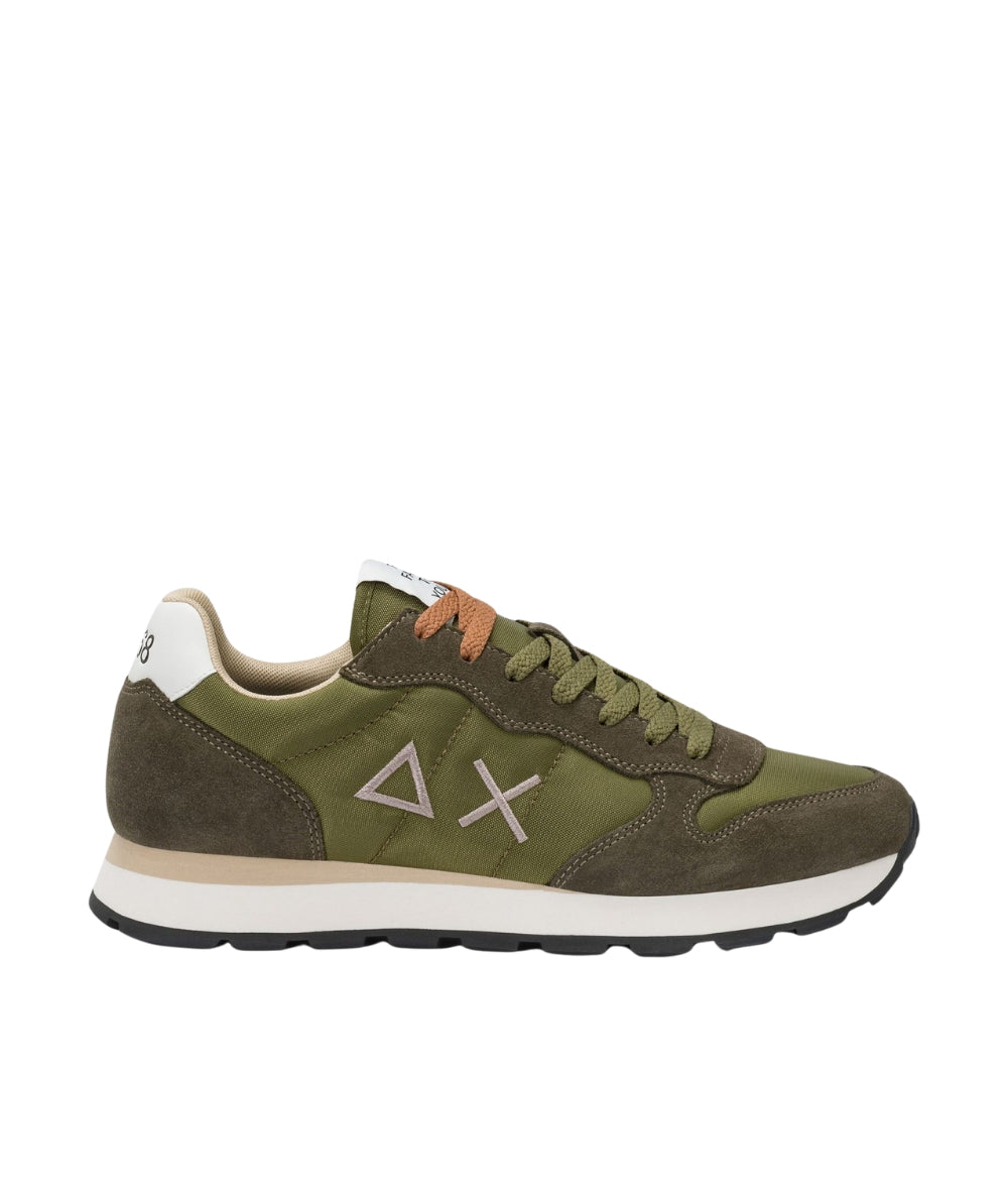 Sun68 Sneakers Tom Solid Modello Running Z36101 Verde Militare