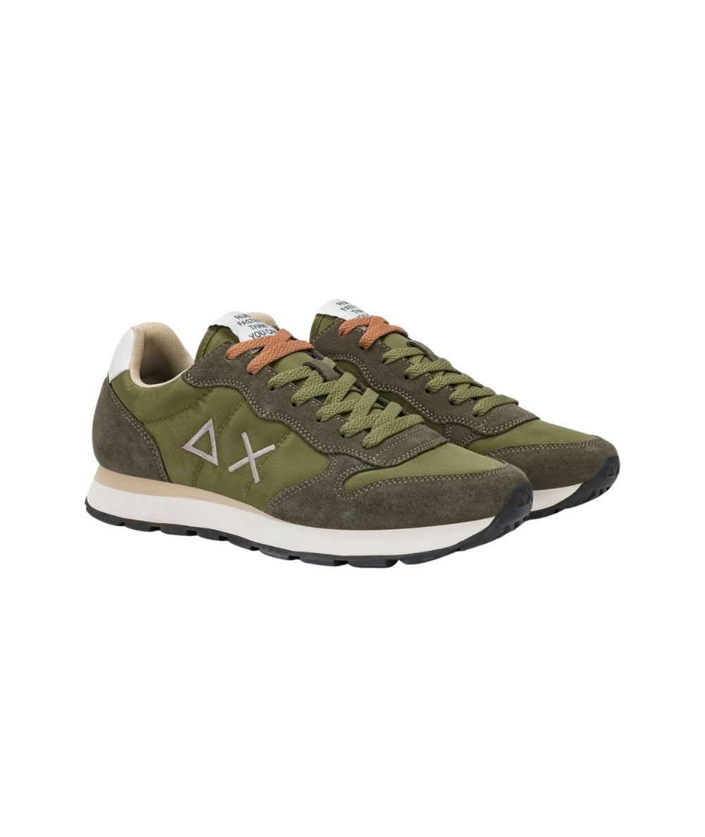 Sun68 Sneakers Tom Solid Modello Running Z36101 Verde Militare