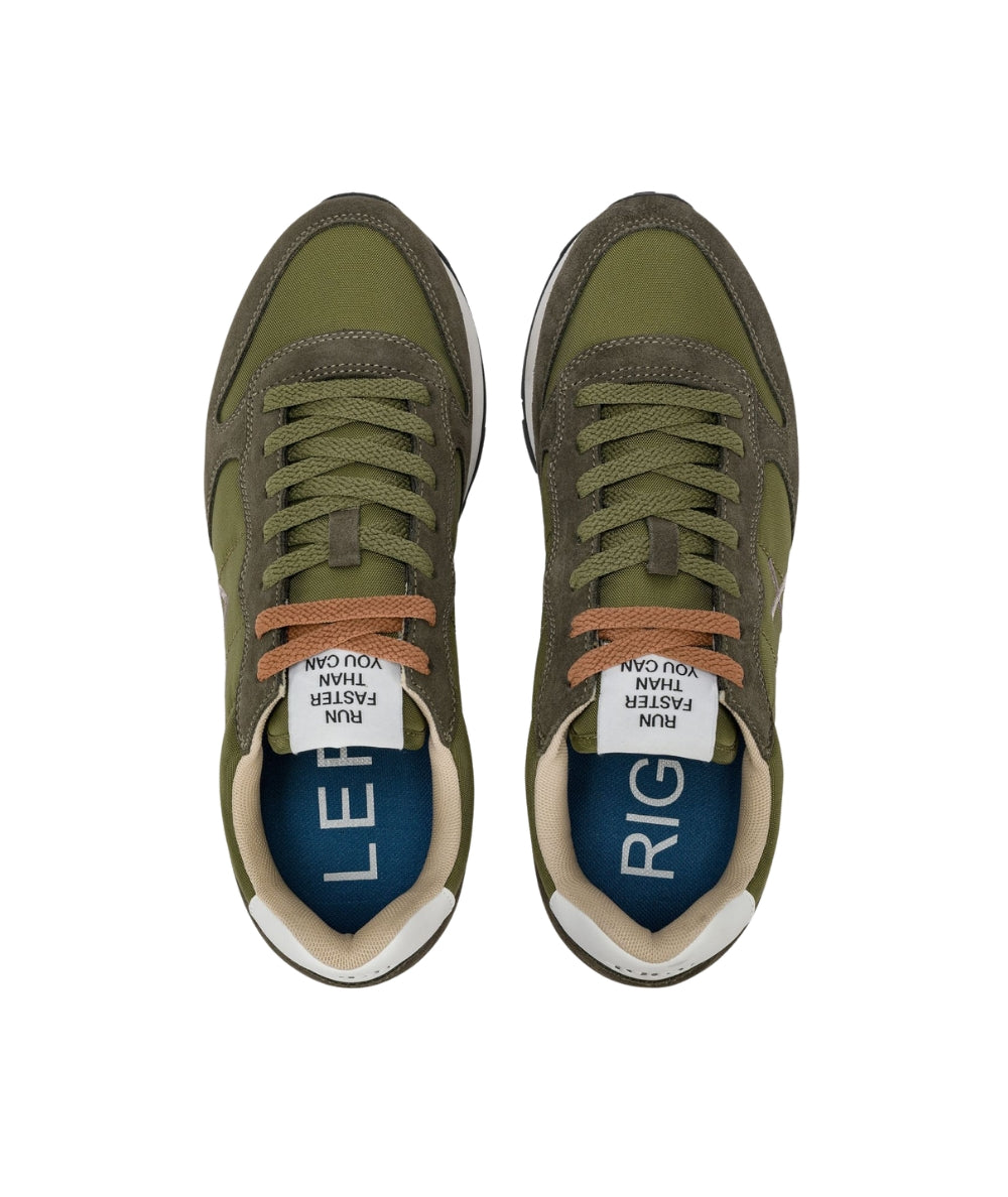 Sun68 Sneakers Tom Solid Modello Running Z36101 Verde Militare
