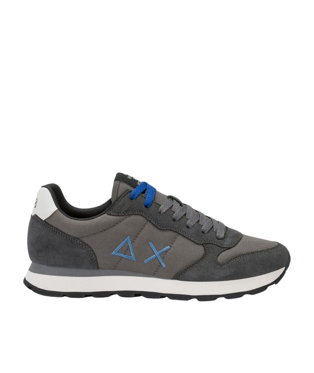 Sun68 Sneakers in Suede e Nylon Tom Solid Z46101 Grigio