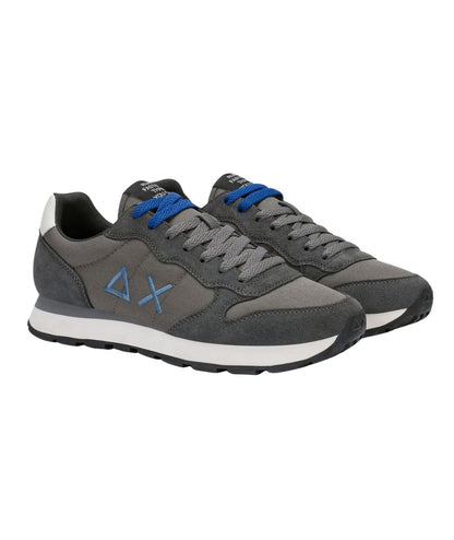 Sun68 Sneakers in Suede e Nylon Tom Solid Z46101 Grigio