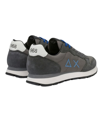 Sun68 Sneakers in Suede e Nylon Tom Solid Z46101 Grigio