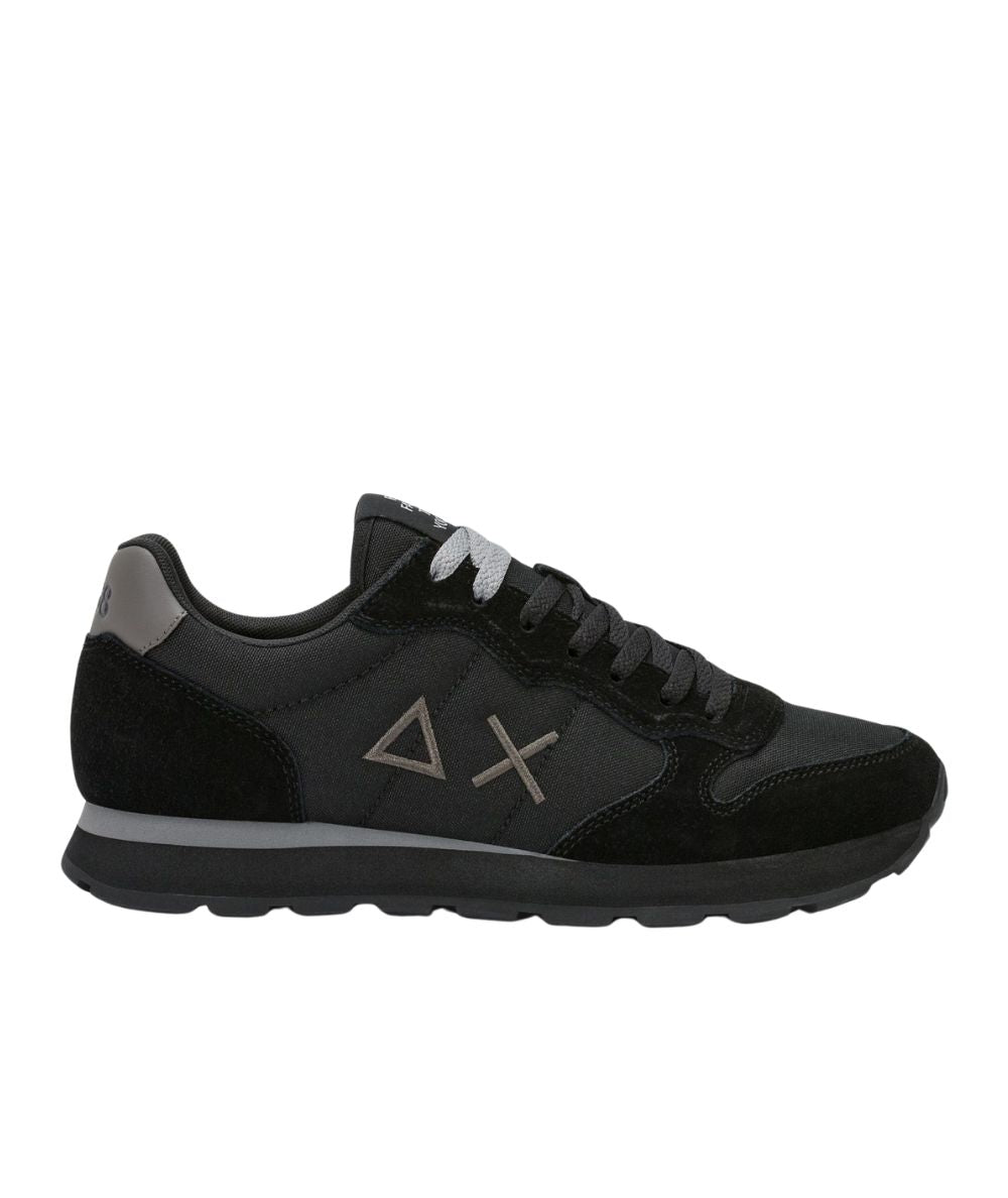 Sun68 Sneakers in Suede e Nylon Tom Solid Z46101 Nero Grigio