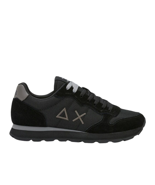 Sun68 Sneakers in Suede e Nylon Tom Solid Z46101 Nero Grigio