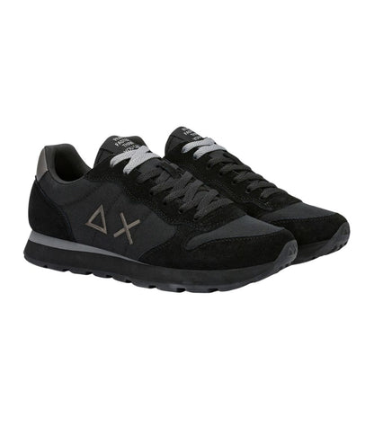 Sun68 Sneakers in Suede e Nylon Tom Solid Z46101 Nero Grigio
