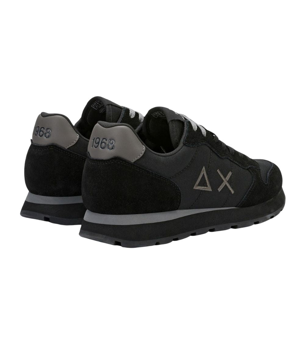Sun68 Sneakers in Suede e Nylon Tom Solid Z46101 Nero Grigio