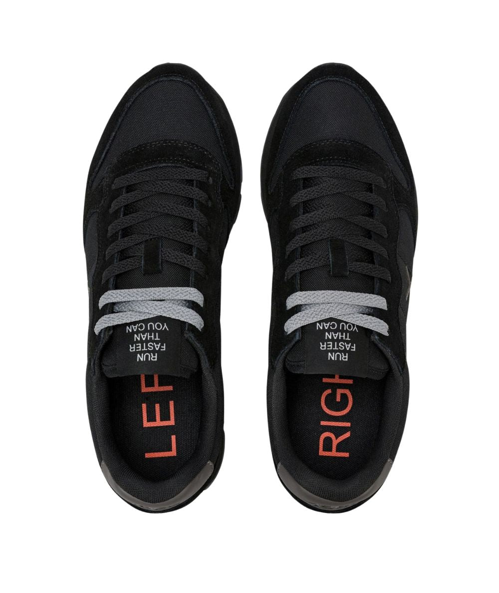 Sun68 Sneakers in Suede e Nylon Tom Solid Z46101 Nero Grigio