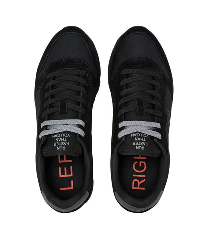 Sun68 Sneakers in Suede e Nylon Tom Solid Z46101 Nero Grigio