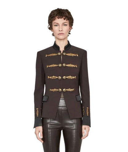 The Extreme Collection Blazer con Alamari Nuvola 2383MA Marrone 