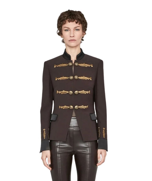 The Extreme Collection Blazer con Alamari Nuvola 2383MA Marrone 