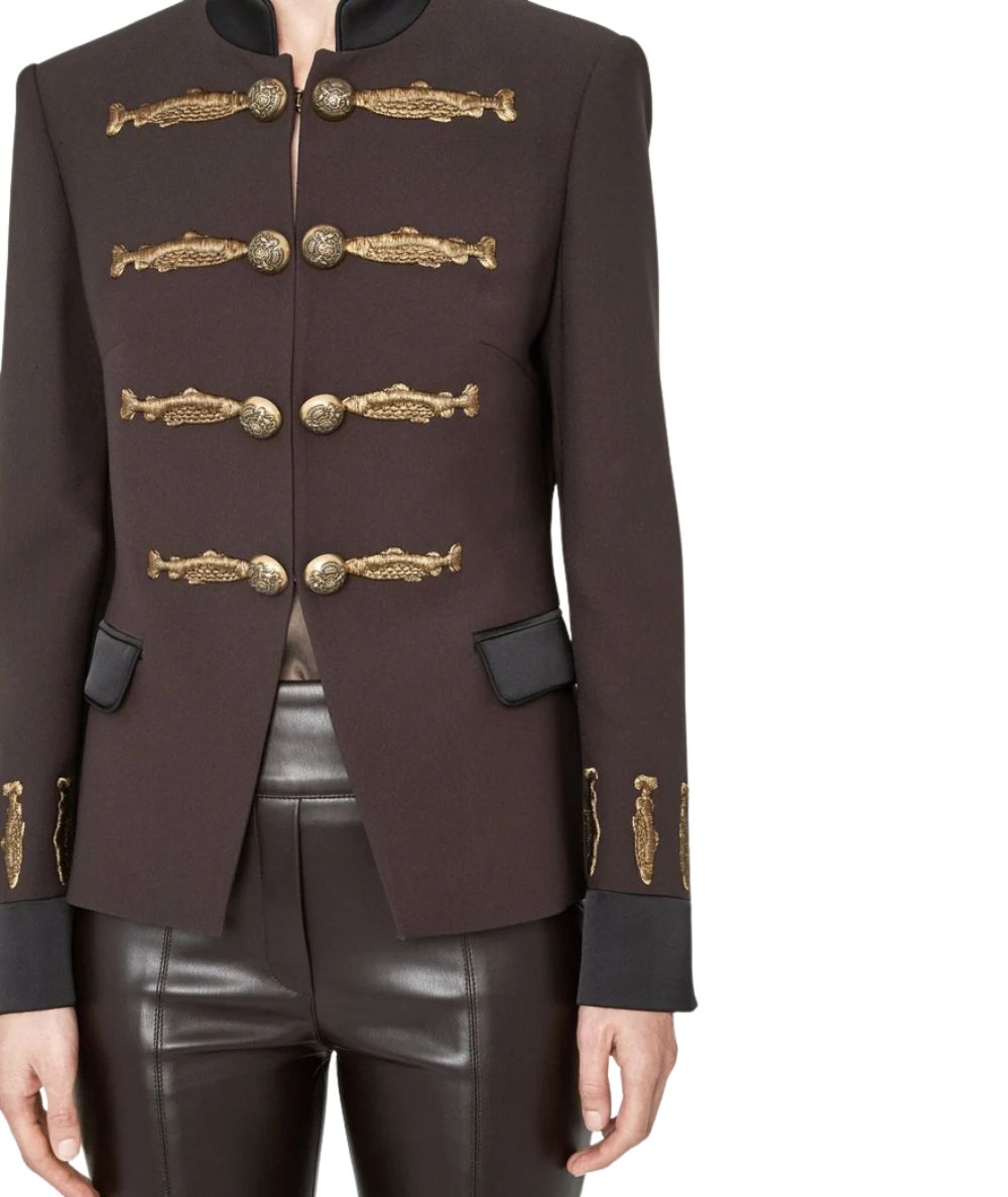 The Extreme Collection Blazer con Alamari Nuvola 2383MA Marrone 