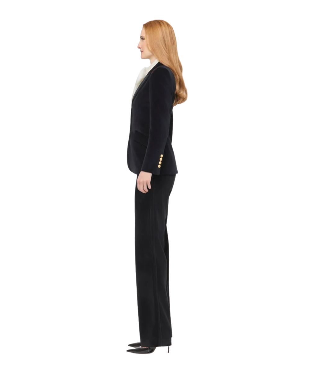 The Extreme Collection Blazer in Velluto Oliva 2765N Nero 
