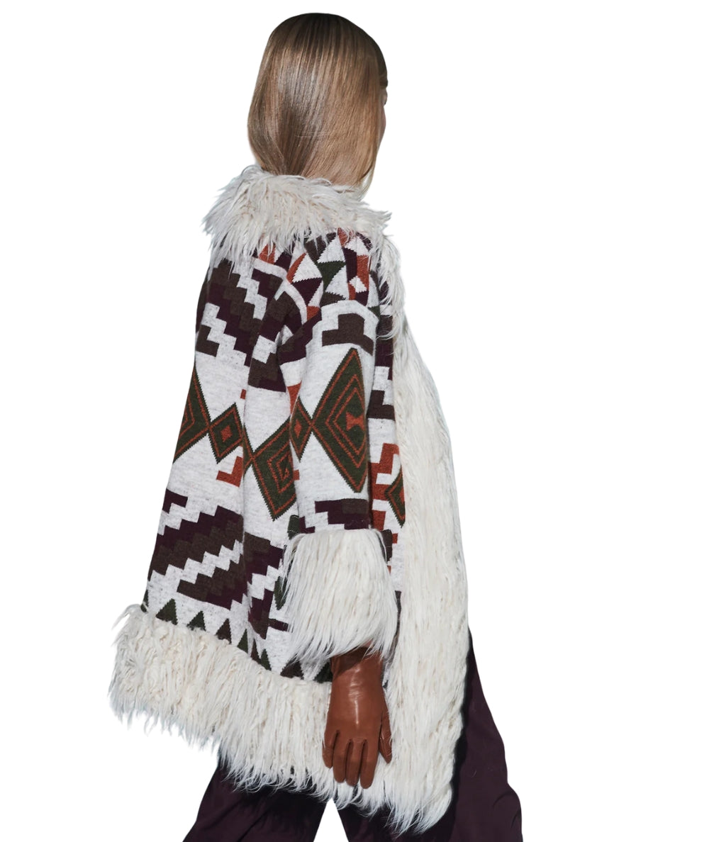 The Extreme Collection Cappotto con Lavorazione Jacquard 2530 Multicolore