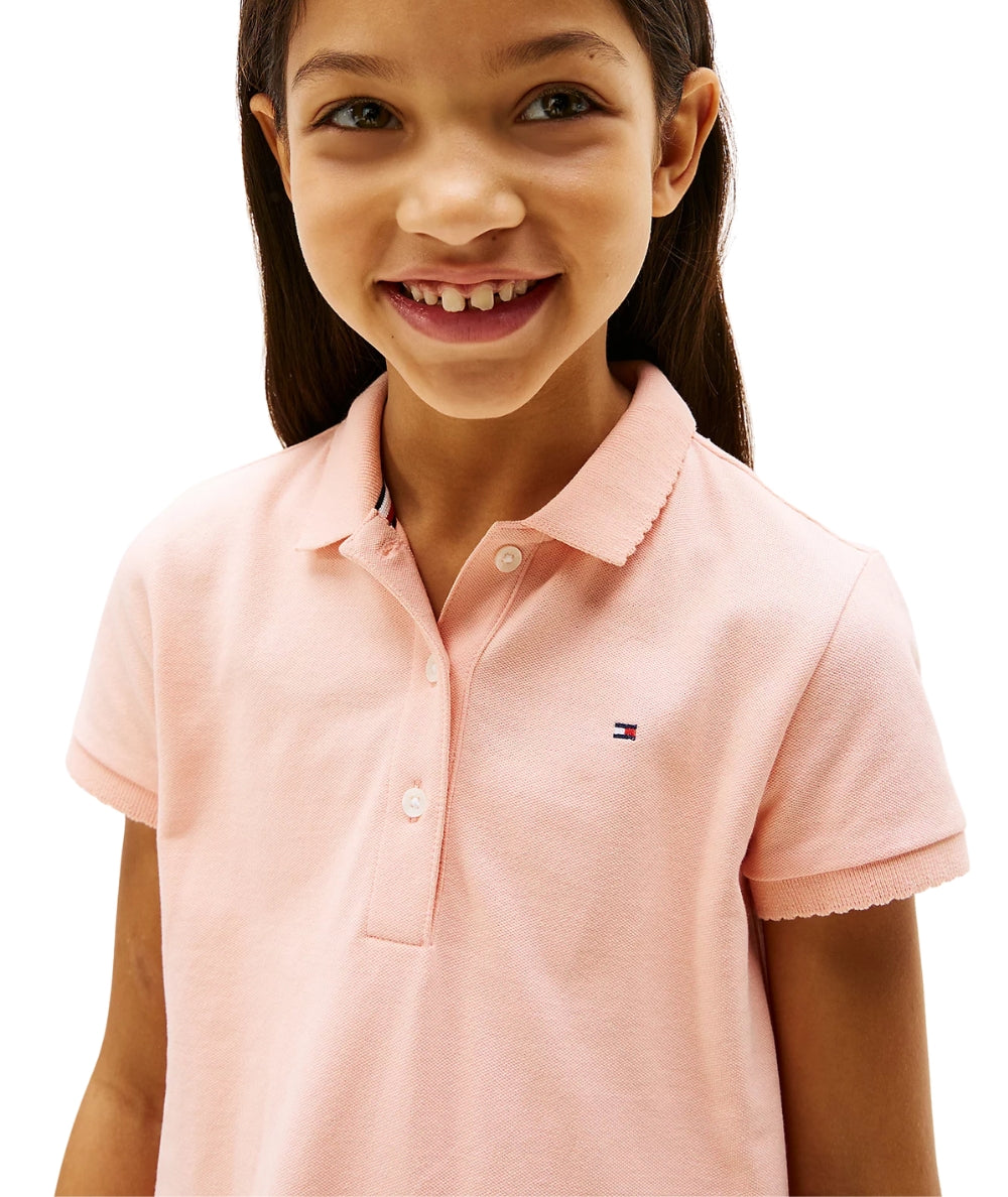 Tommy Hilfiger Abito Polo in Cotone KG0KG08564 Corallo