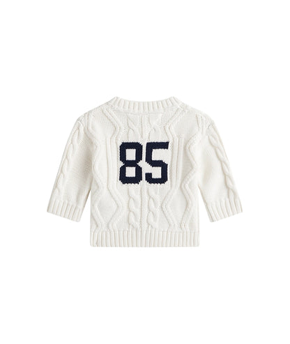 Tommy Hilfiger Cardigan a Trecce KN0KN02090 Bianco
