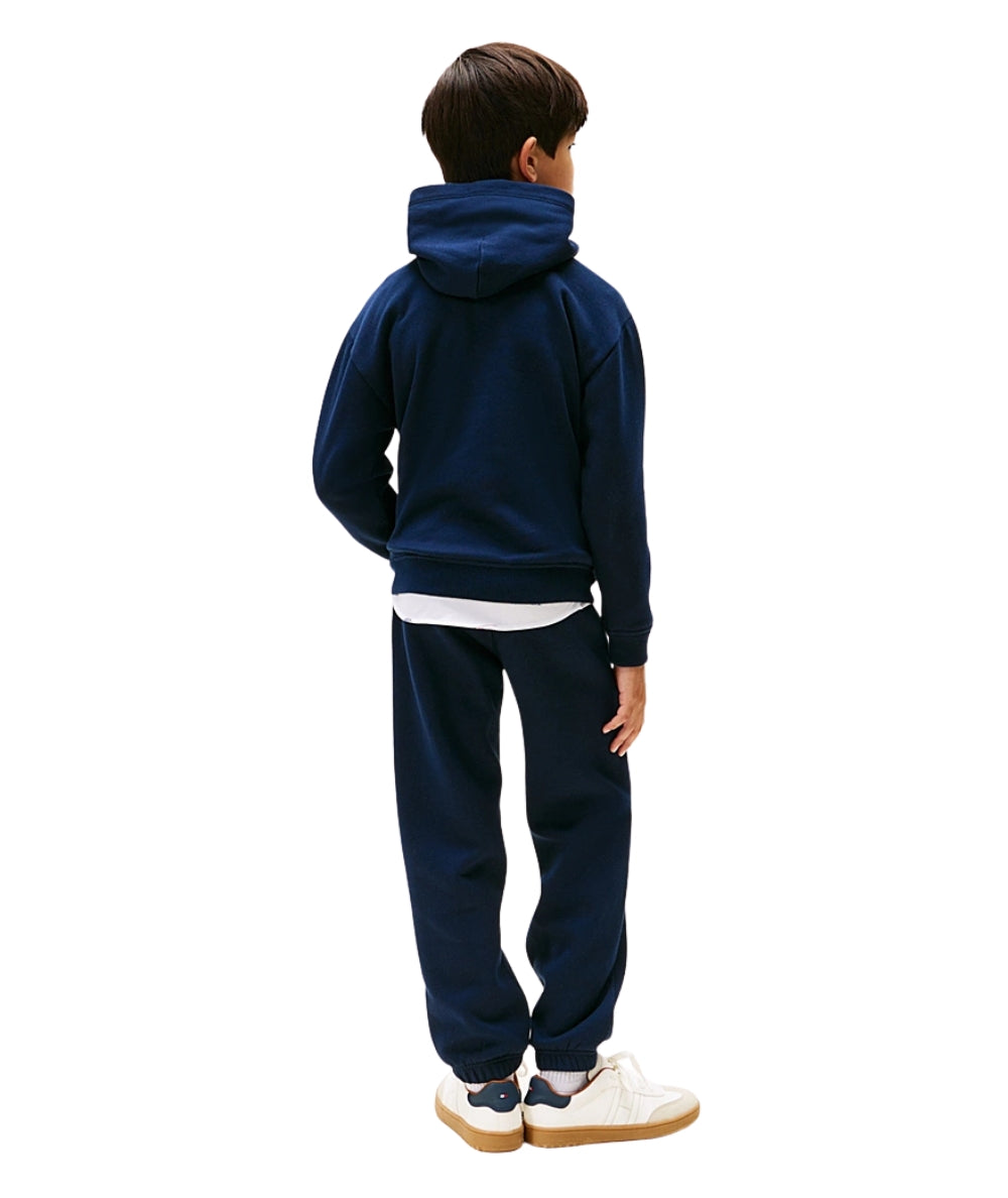 Tommy Hilfiger Felpa con Cappuccio KB0KB10112 Blu Notte