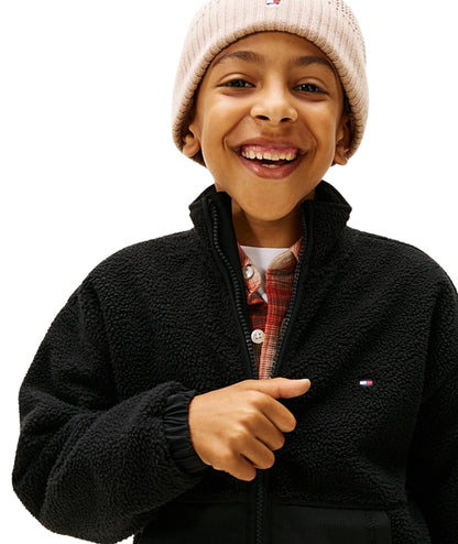 Tommy Hilfiger Felpa con Zip KB0KB09902 Nero