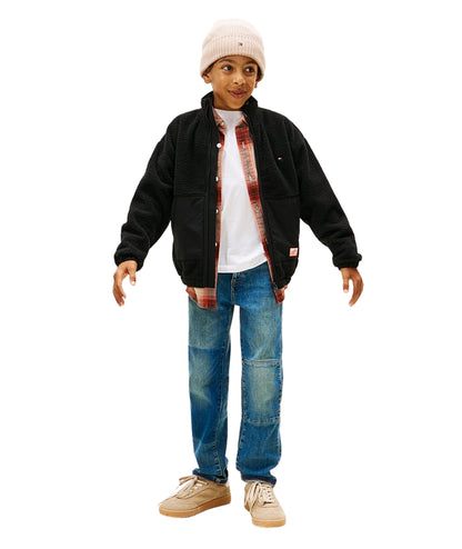 Tommy Hilfiger Felpa con Zip KB0KB09902 Nero