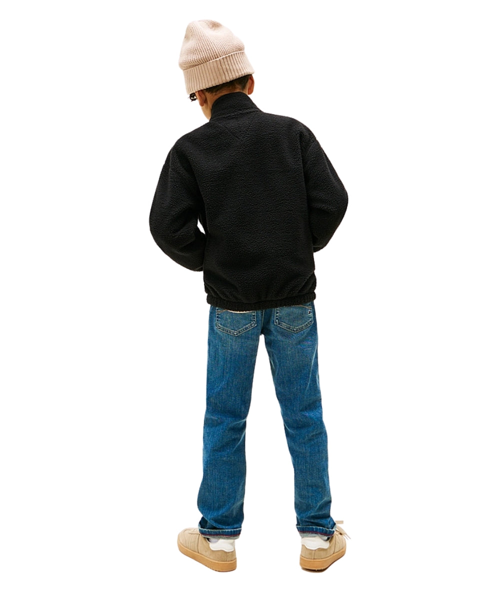 Tommy Hilfiger Felpa con Zip KB0KB09902 Nero