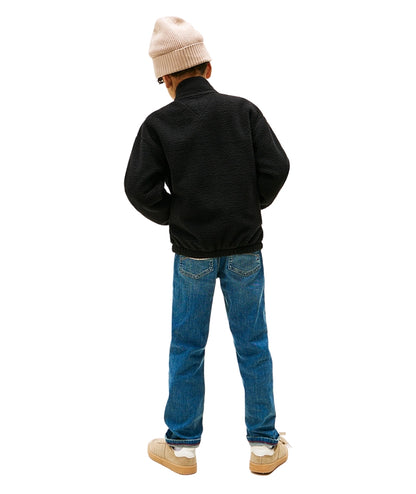 Tommy Hilfiger Felpa con Zip KB0KB09902 Nero