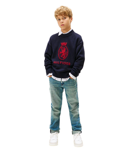 Tommy Hilfiger Maglione Girocollo KB0KB10353 Blu