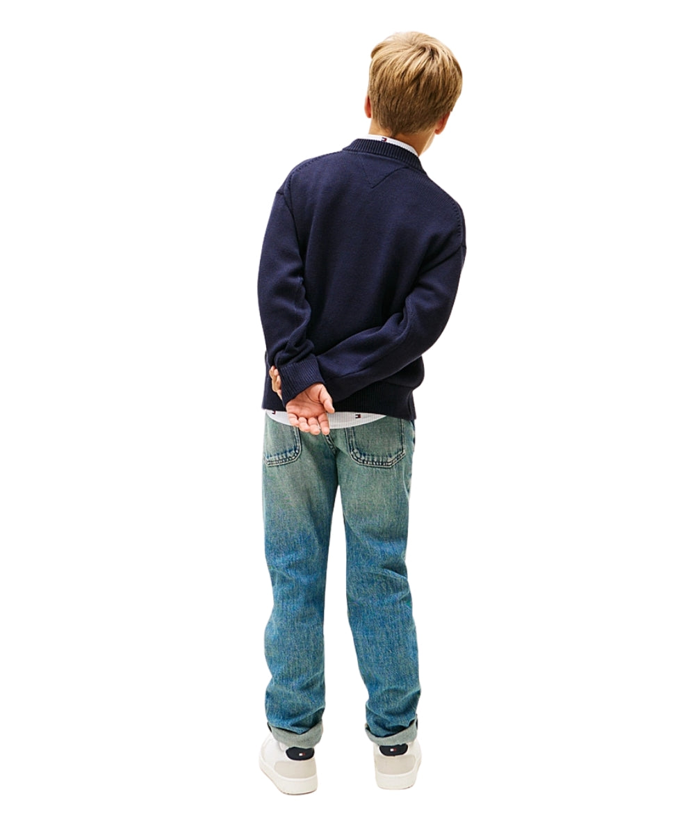 Tommy Hilfiger Maglione Girocollo KB0KB10353 Blu