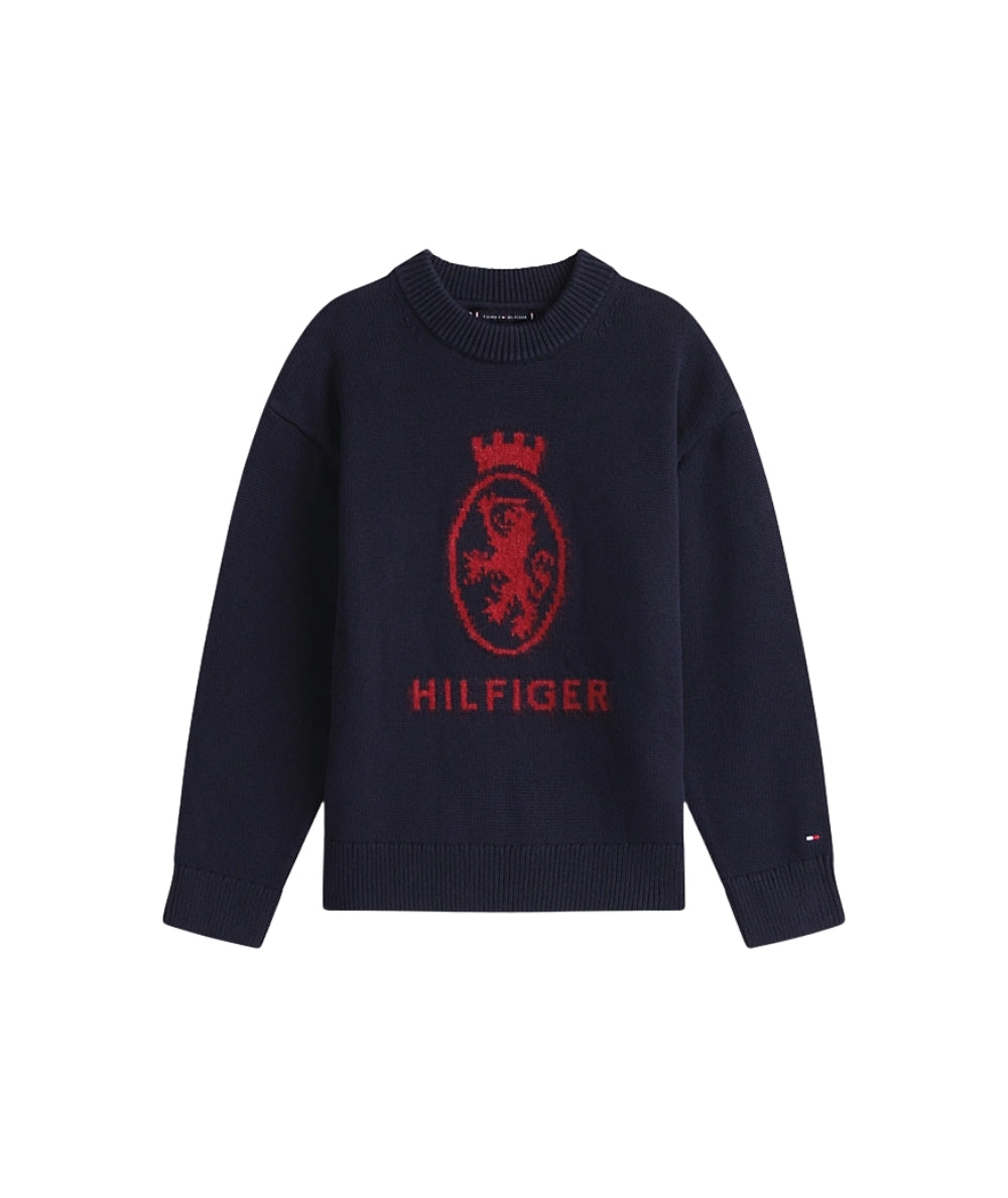 Tommy Hilfiger Maglione Girocollo KB0KB10353 Blu