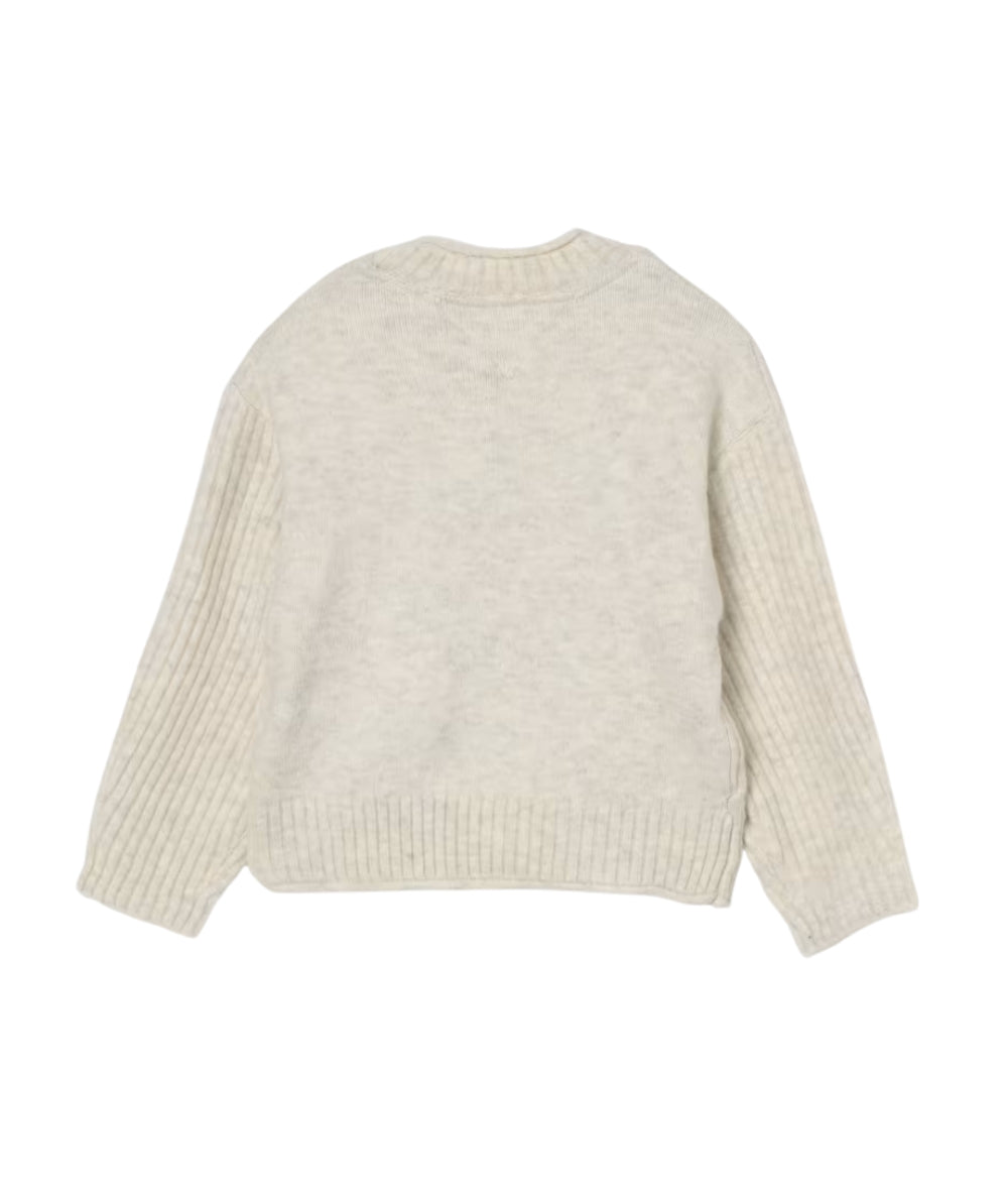 Tommy Hilfiger Maglione Girocollo KG0KG09335 Bianco