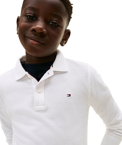 Tommy Hilfiger Polo Maniche Lunghe KB0KB09664 Bianco