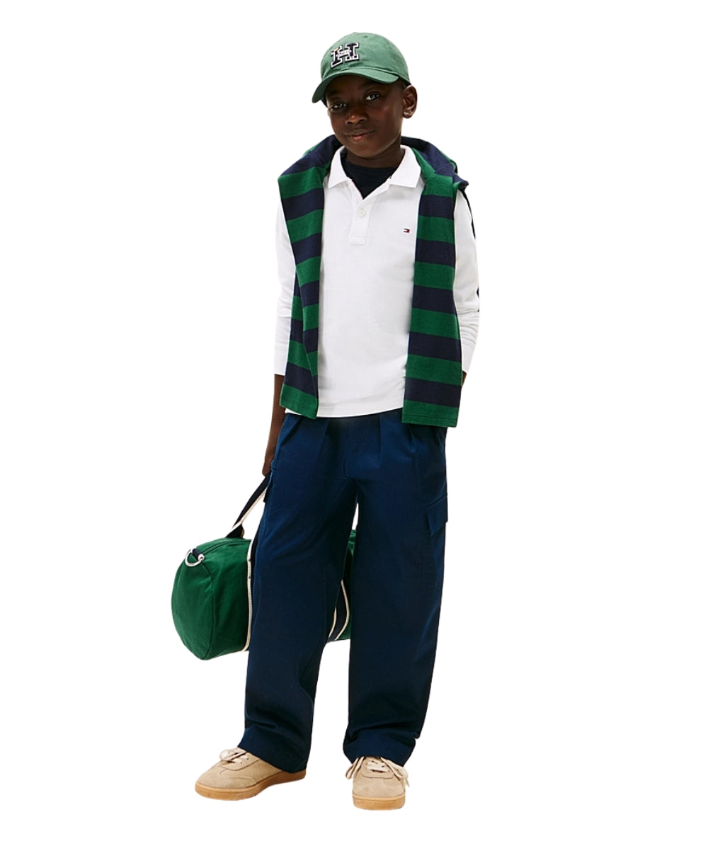 Tommy Hilfiger Polo Maniche Lunghe KB0KB09664 Bianco